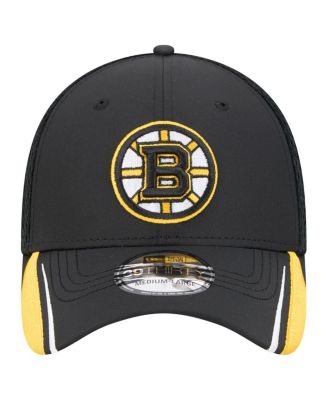 Men's Black Boston Bruins Linear Featherweight 39THIRTY Flex Hat