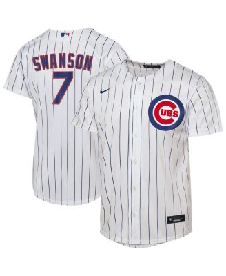 Nike - Big Boys and Girls Dansby Swanson White Chicago Cubs Home Replica Player Jersey