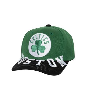 Mitchell & Ness - Men's Kelly Green/Black Boston Celtics Underarch Two-Tone Pro Crown Snapback Hat