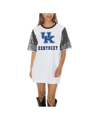 Gameday Couture - Women's White Kentucky Wildcats Full Sequin Jersey Dress
