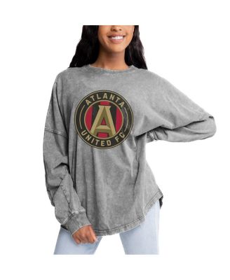 Gameday Couture - Women's Gray Atlanta United FC Faded Wash Pullover Sweatshirt