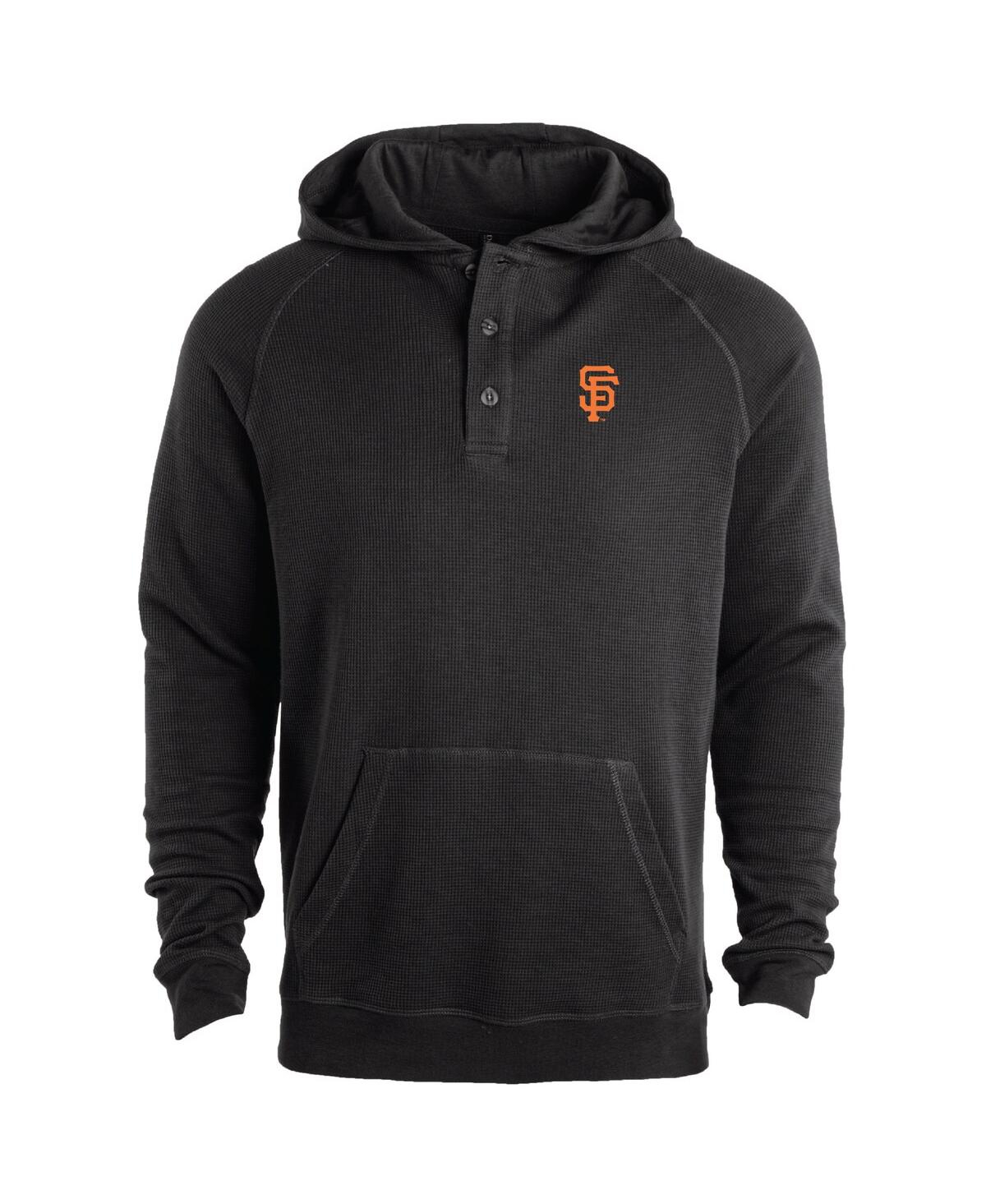 Men's Black San Francisco Giants Montana Raglan Pullover Hoodie - Black