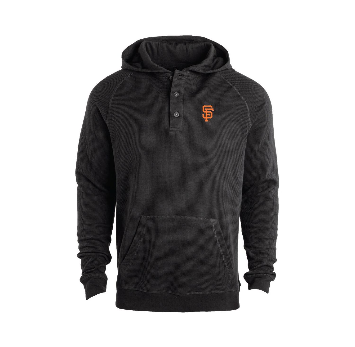 Men's Black San Francisco Giants Montana Raglan Pullover Hoodie