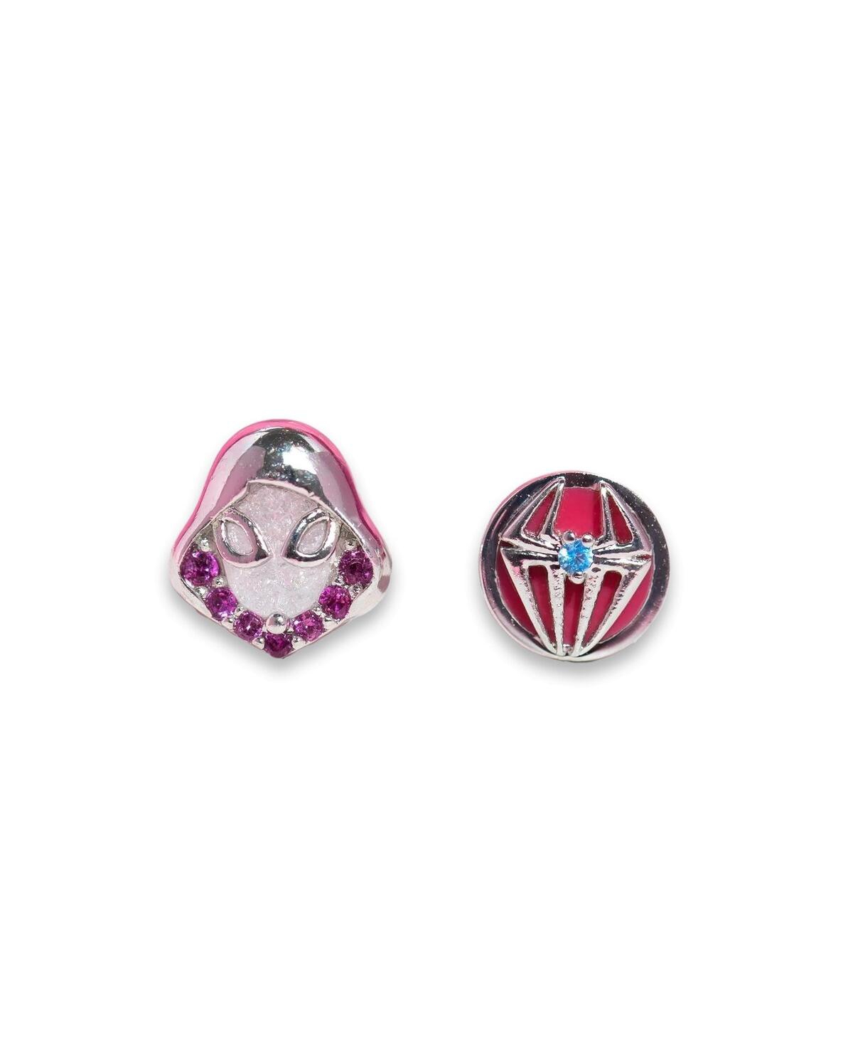 Girls Crew Marvel Ghost-spider Earring Studs In Silver