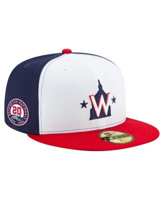 New Era - Men's&nbsp; White/Navy/Red Washington Nationals 20th Anniversary 59FIFTY Hat