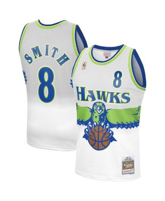 Mitchell & Ness - Men's Steve Smith White Atlanta Hawks 1996-97 Hardwood Classics Reload 3.0 Swingman Jersey