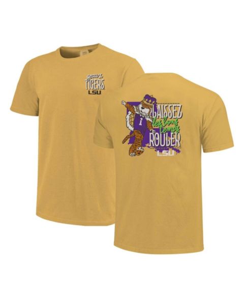 Футболка Image One Gold LSU Tigers Mardi Gras Hyper Local Comfort Colors