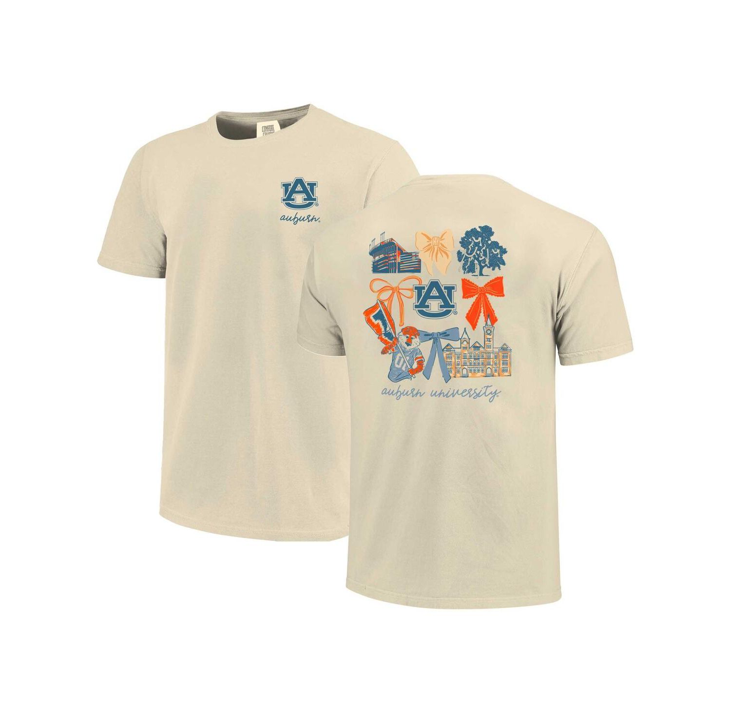 Women's Natural Auburn Tigers Coquette T-Shirt
