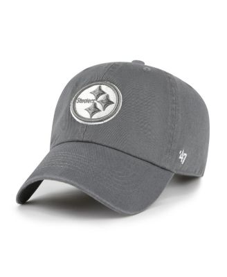 '47 Brand - Women's '47 Gray Pittsburgh Steelers Bright Side Clean Up Adjustable Hat