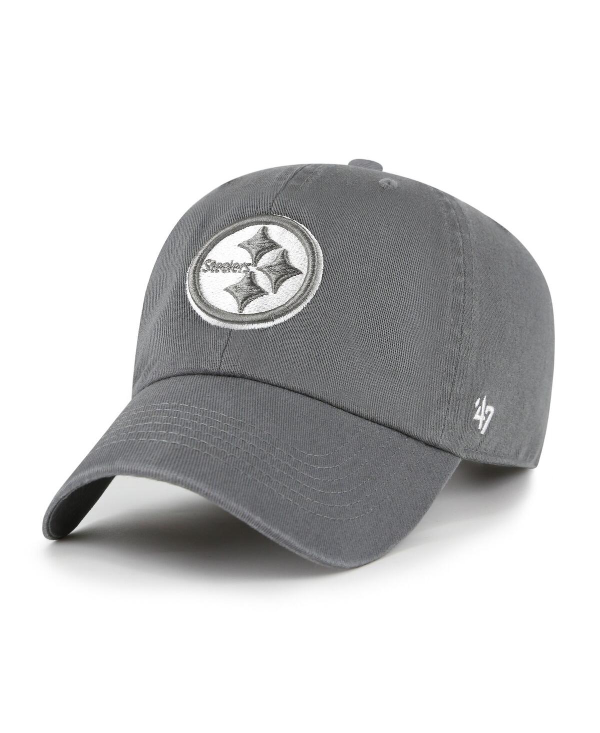 47 Brand Women's Gray Pittsburgh Steelers Bright Side Clean Up Adjustable Hat In Gray