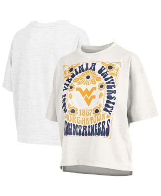 Pressbox - Women's White West Virginia Mountaineers Harmony Oversized T-Shirt