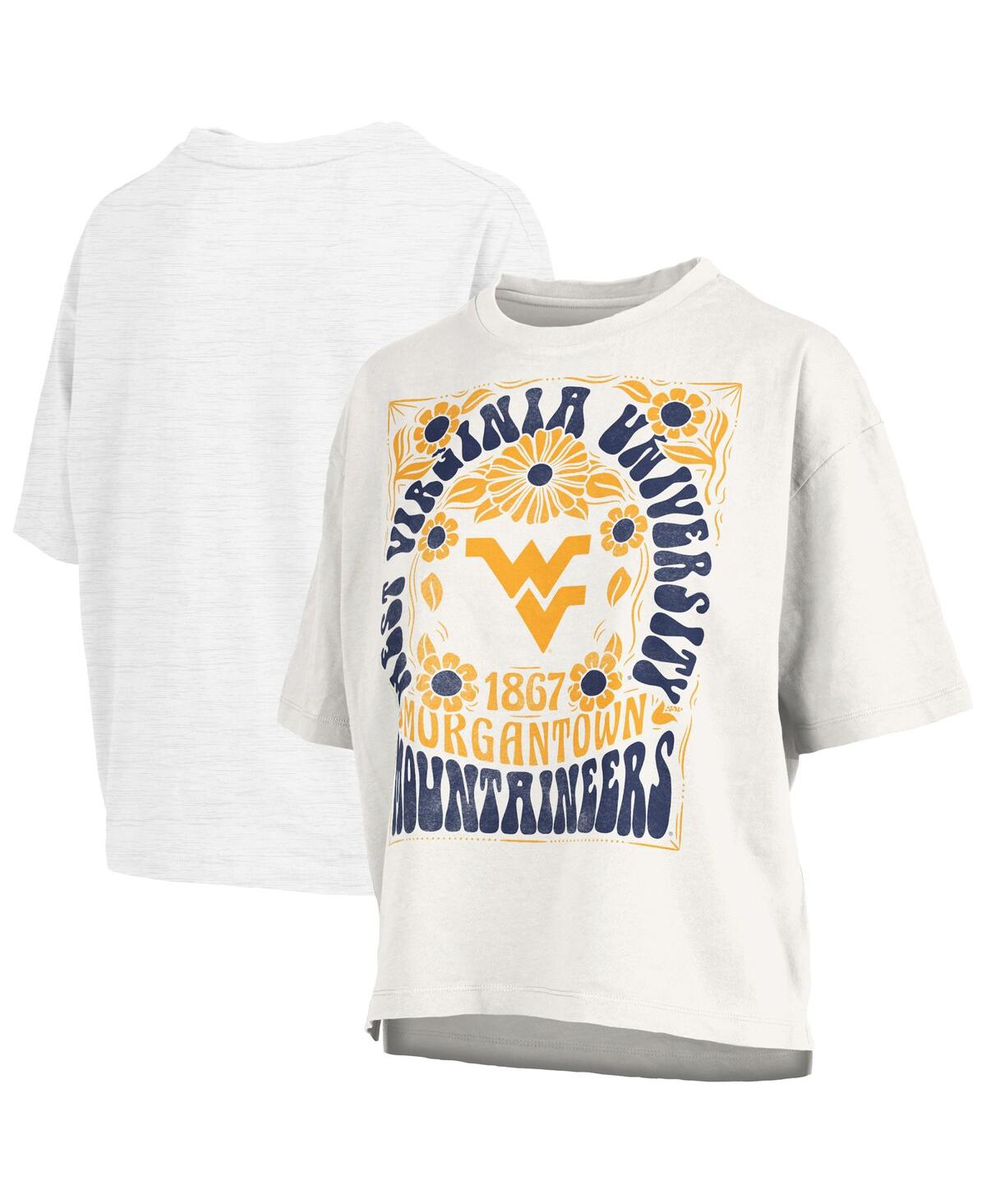 Women's White West Virginia Mountaineers Harmony Oversized T-Shirt - White