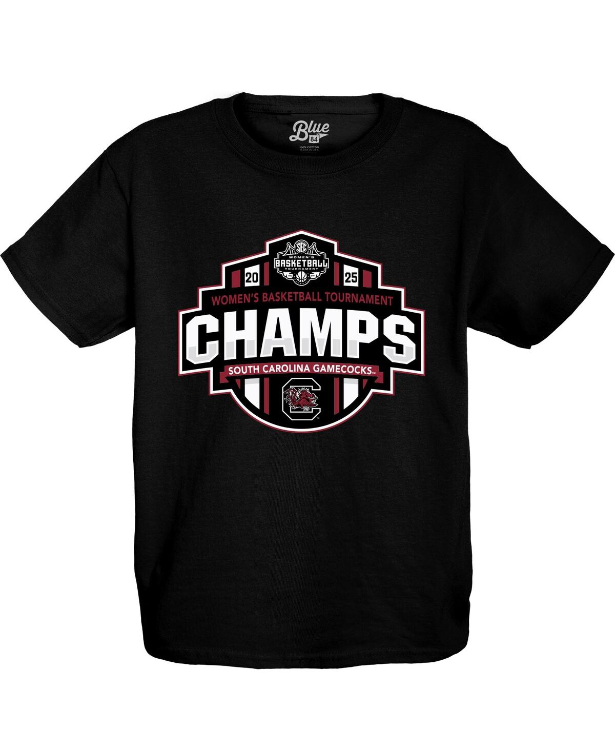Blue 84 Big Boys And Girls Black South Carolina Gamecocks 2025 Sec Women's Basketball Conference Tournament In Black