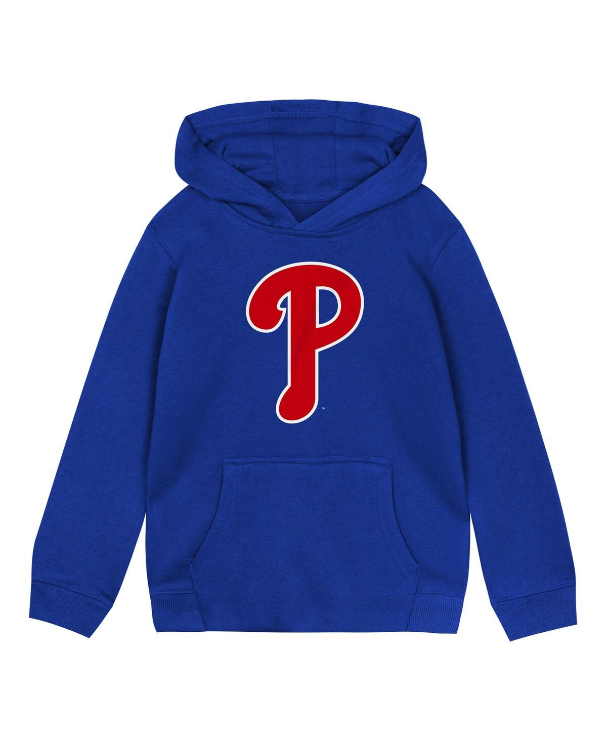 Outerstuff Toddler Royal Philadelphia Phillies Primary Logo Fleece Pullover Hoodie In Royal