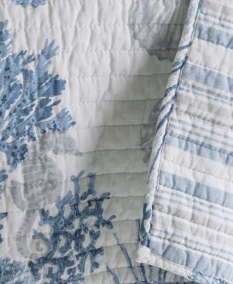 Coral Landing Reversible Quilted Throw, 50" x 60"
