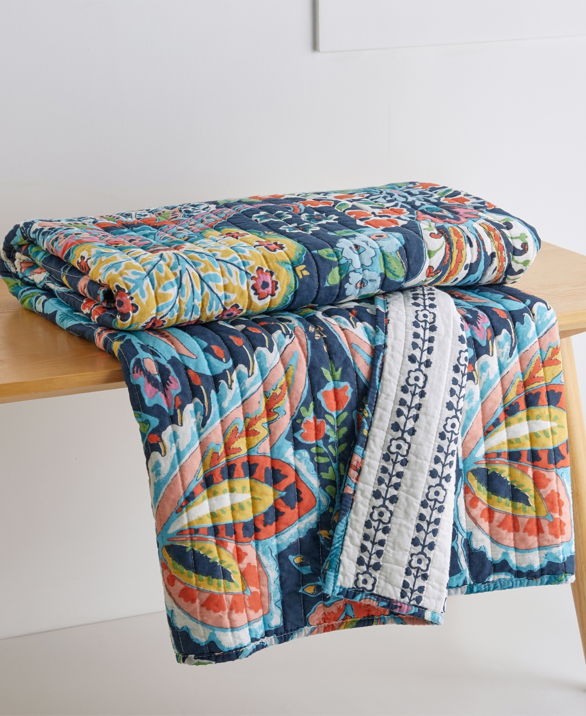 Levtex Diella Reversible Quilted Throw, 50" X 60"
