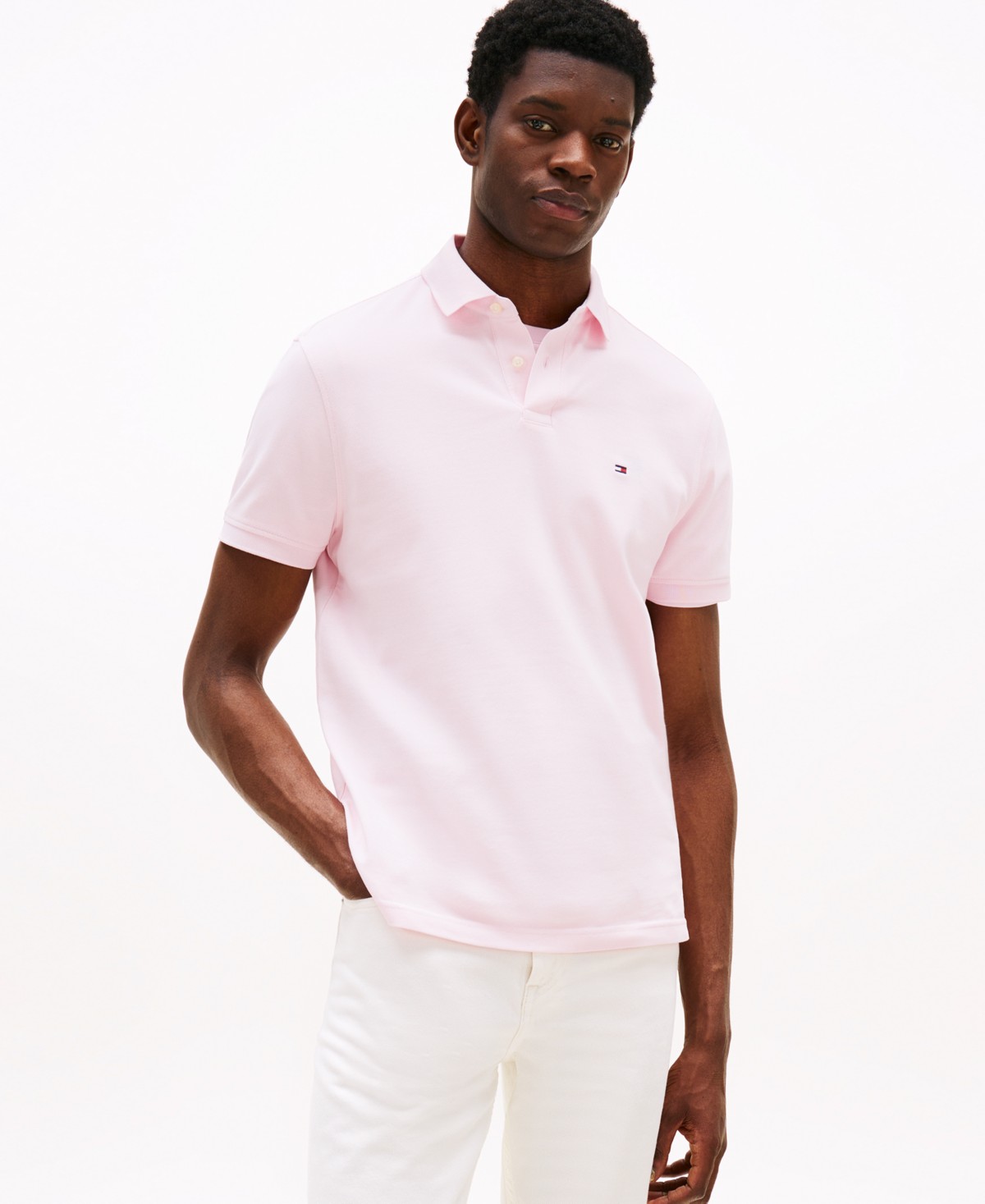 Мужские рубашки Tommy Hilfiger Men's Cotton Classic-Fit 1985 Polo Shirt — фото 4