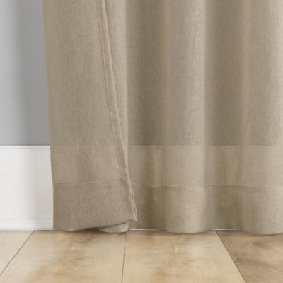 Palo Global Embroidery Semi-Sheer Rod Pocket Curtain Panel