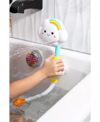Toddler Bath Toy Shower Head, Manual Bathtub Shower Sprayer for Toddlers, Interactive Cloud Design Bath Toy