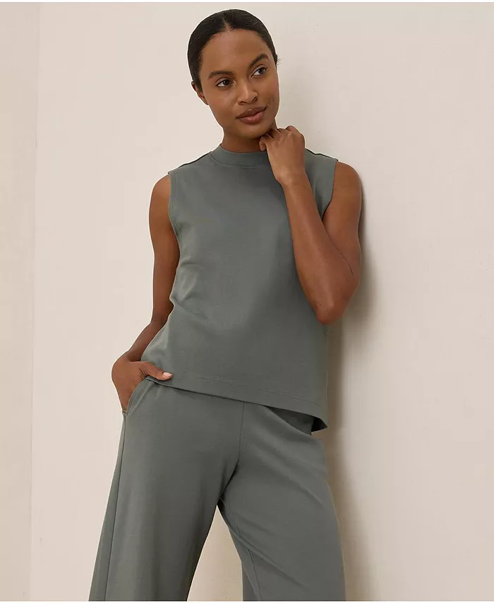 Women's Airplane Mock Neck Shell