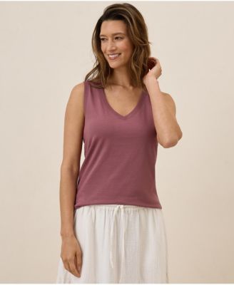 Women's Organic Cotton Softspun V-Neck Tank