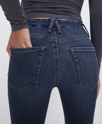 Good Petite Mid-Rise Straight Jeans