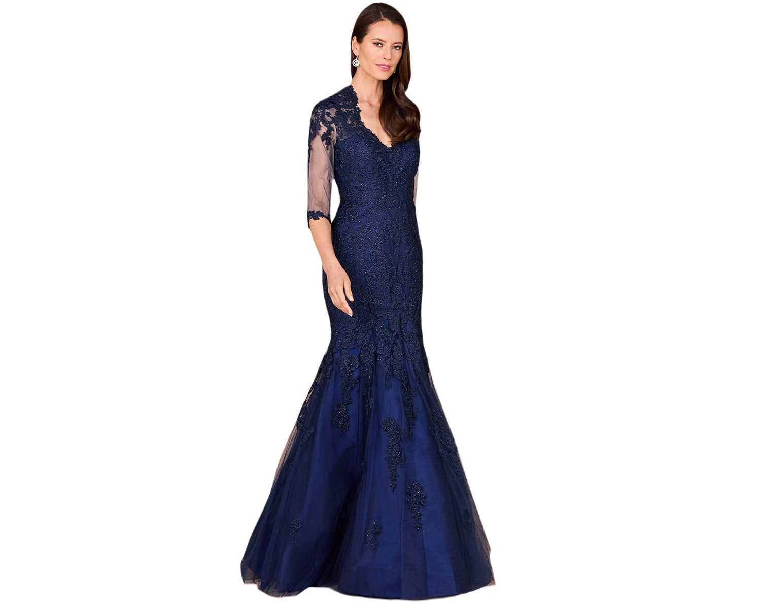 Women's Long Sleeve, Mermaid Lace Gown