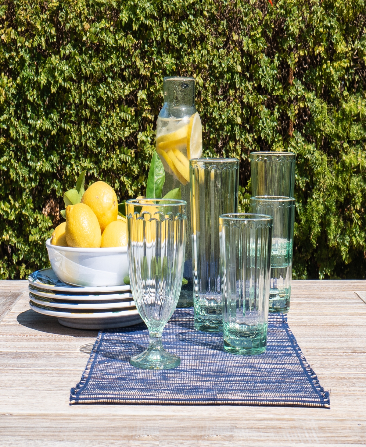 Tarhong Simple Scallop Double Old Fashioned Glasses, Set Of 6 In Clear