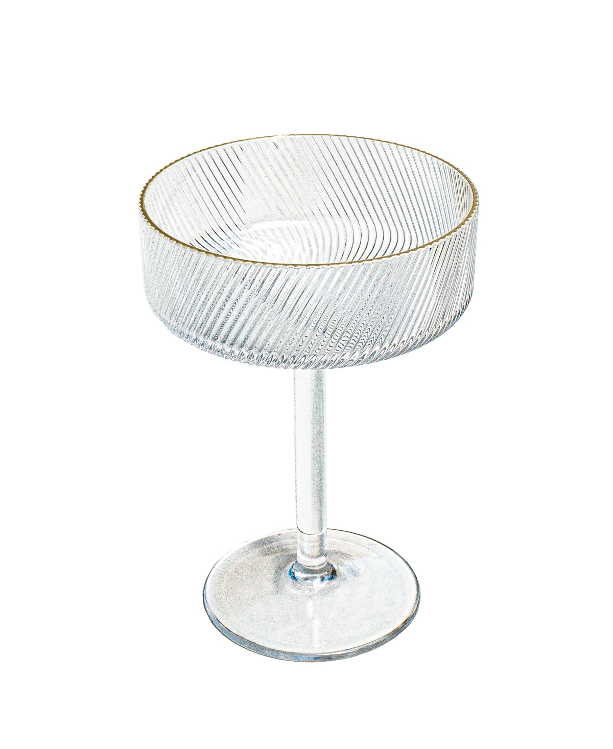 Tarhong Stax Optic Twist Coupe Glasses, Set Of 6
