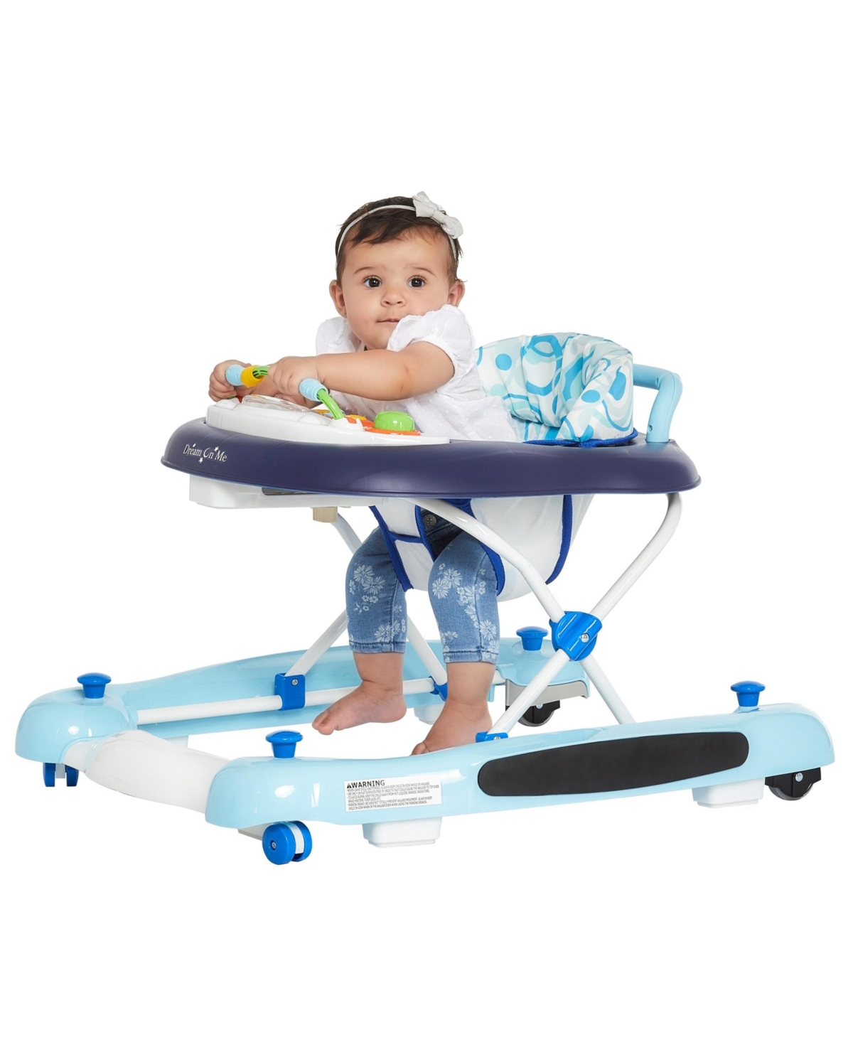 Dream On Me Go-Getter Baby Walker and Walk Behind Walker, Orange