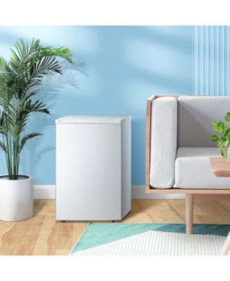 3.0 Cu Ft Upright Mini Freezer — Adjustable Thermostat, Removable Shelves, Reversible Door — Ideal for Bedrooms, Homes, Dorms, Apartments