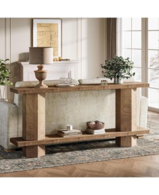 Console Table for Entryway, Wooden Sofa Table Behind Couch, for Living Room, Hallway, Foyer