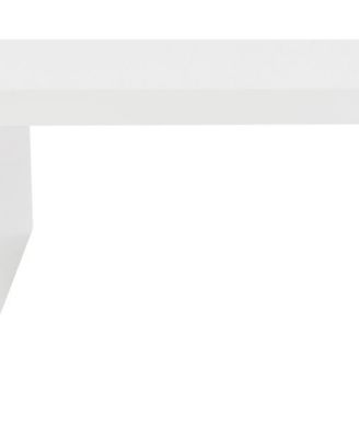 Minimalist Wood Sled Coffee Table – Contemporary Look