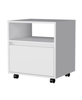 Tech-Integrated 1-Drawer Nightstand for Modern Homes