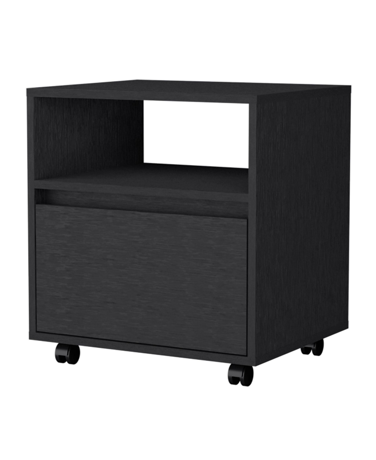 Tech-Integrated 1-Drawer Nightstand for Modern Homes