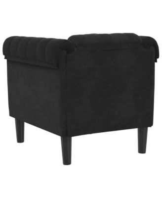 Sofa Chair Black Velvet