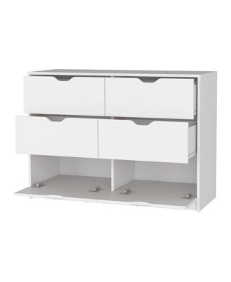 Manufactured Wood 6-Drawer Dresser – Minimalist Design