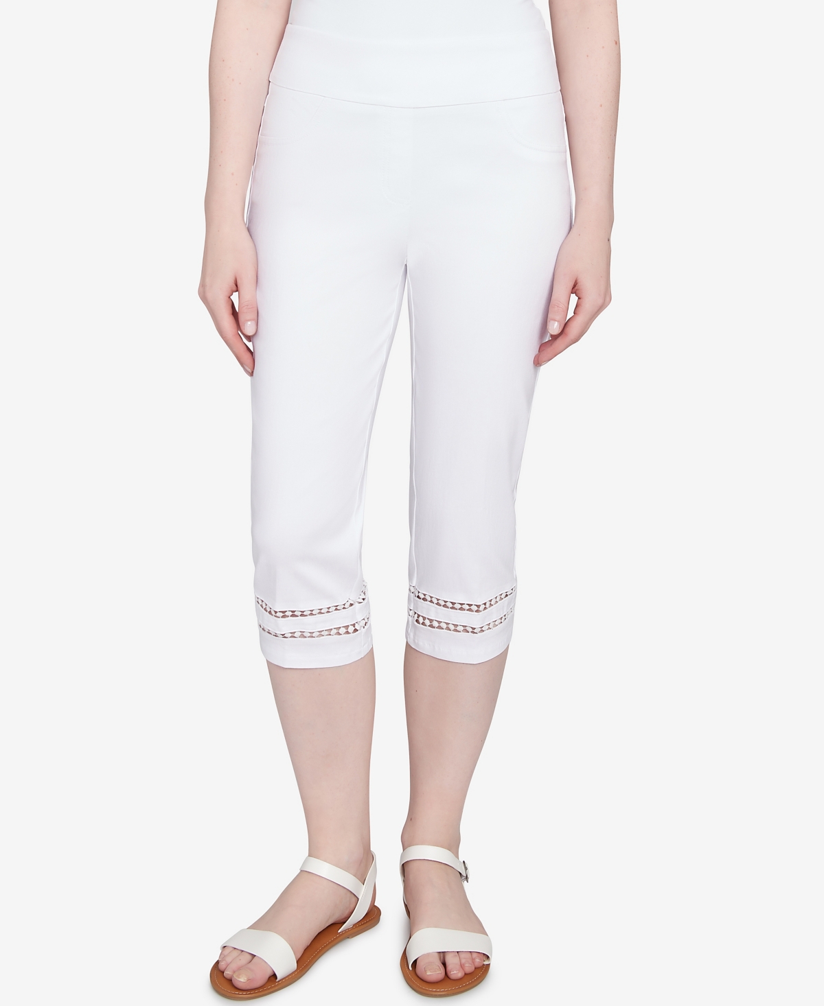 Petite Dreamy Clamdigger Pants - White