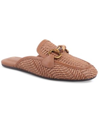 Women's Kayda Raffia Woven Slip On Mules