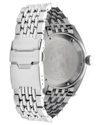 Men's Fleuss GMT Automatic Solid Stainless Steel Bracelet Watch, 43mm