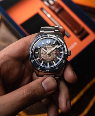 Men's Fleuss Automatic Severn Edition Solid Stainless Steel Bracelet Watch, 43mm