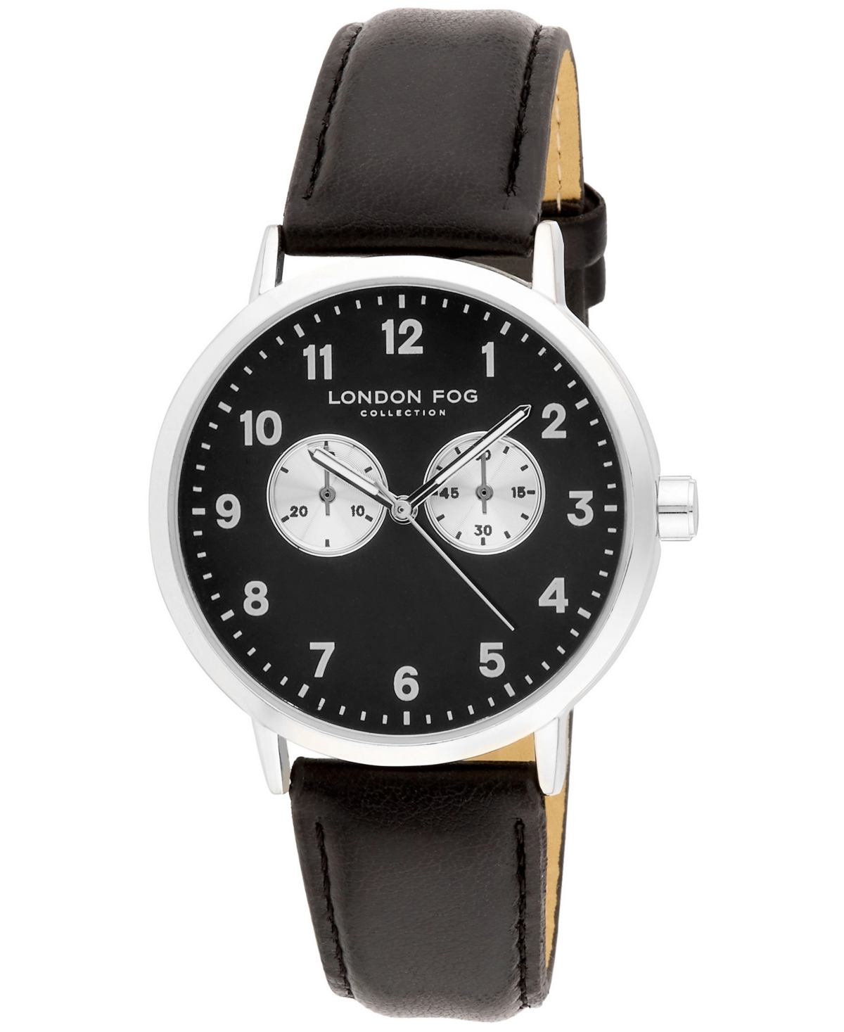 Unisex Whitehall Black Leather Watch, 40mm - Black