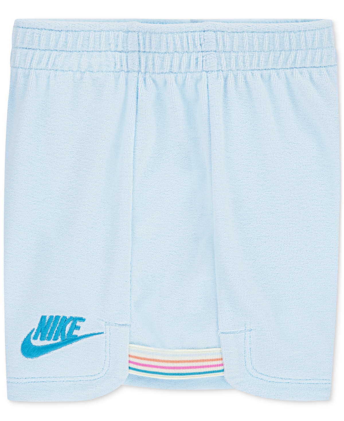 Nike Little Girls Let's Roll Towel Terry T-shirt & Shorts, 2 Piece Set
