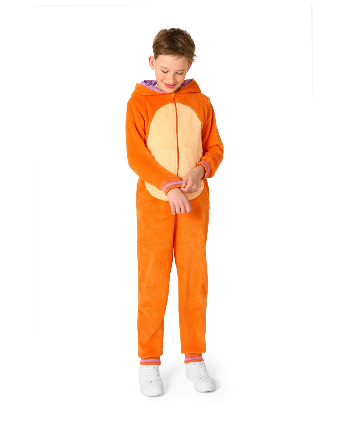 Opposuits Little And Big Boys Red Cat Onesie In Orange