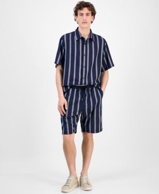 Mens Eralino Striped Shirt Ronan Striped Shorts