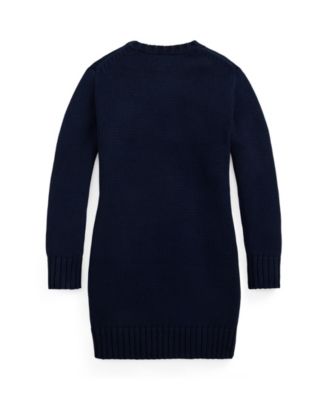 Big Girls Flag-Intarsia Sweater Dress