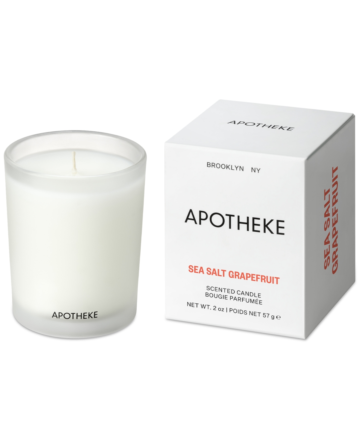 Sea Salt Grapefruit Votive Scented Candle, 2 oz. - White