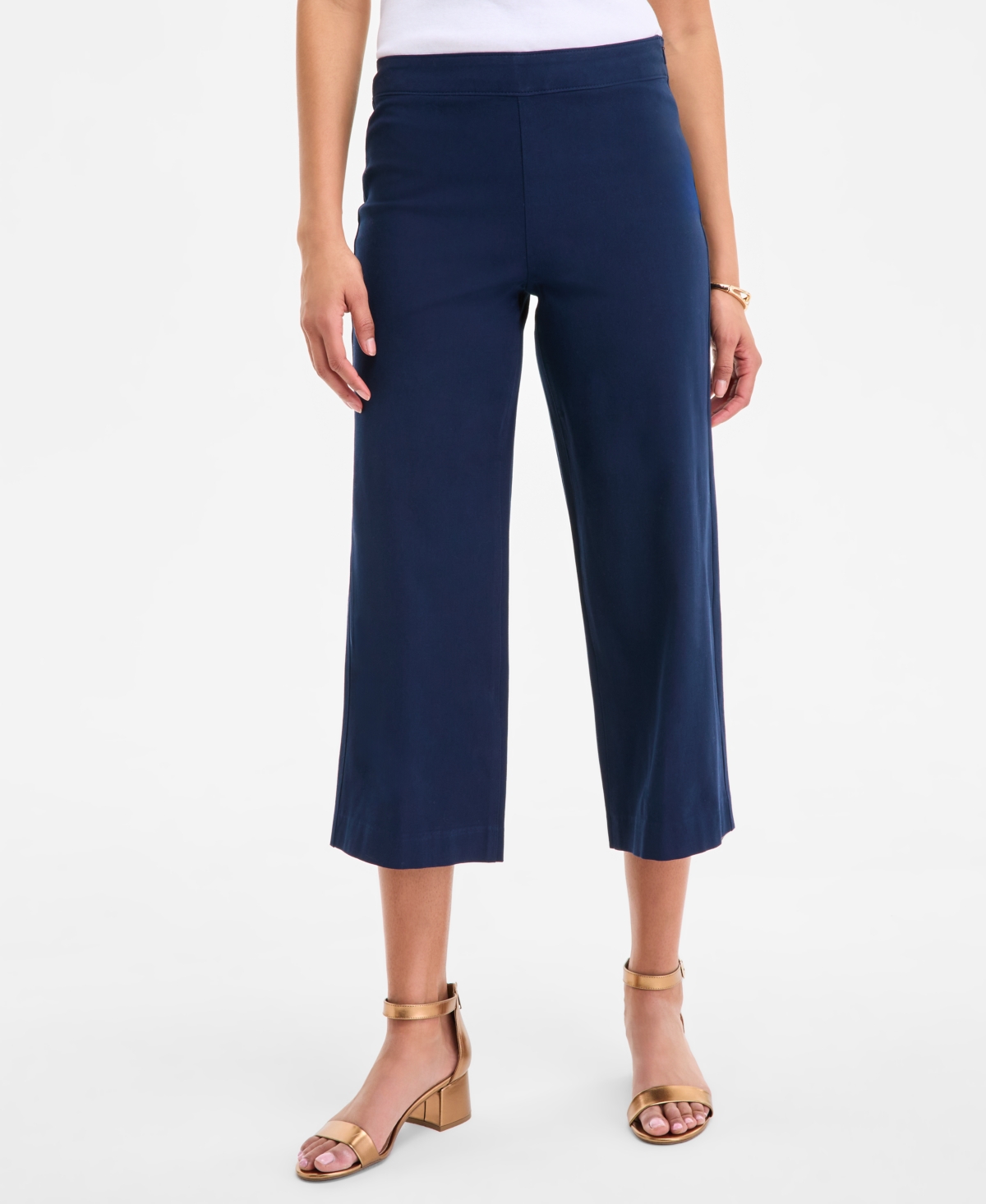 STYLE & CO WOMEN'S HIGH-RISE CROPPED WIDE-LEG PANTS, EXCLUSIVELY AT MACY'S 