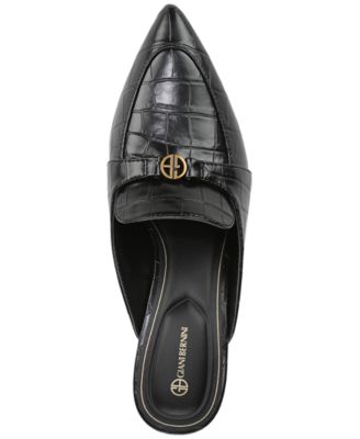 Women's Britaa Croco Kitten Heel Mules, Created for Macy's