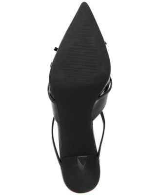 Bellsss Pointed-Toe Bow Dress Mules